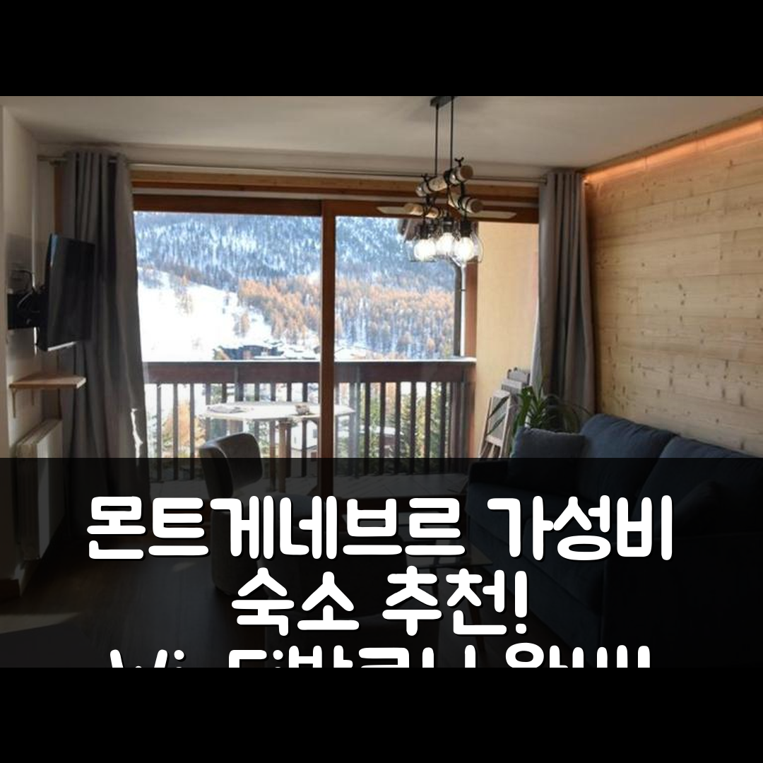 몬트게네브르 숙소 여행 호텔 추천 듀플렉스 리노베 3 chambres | 가성비 뛰어난 Wi-Fi와 발코니 제공 5가지 이유