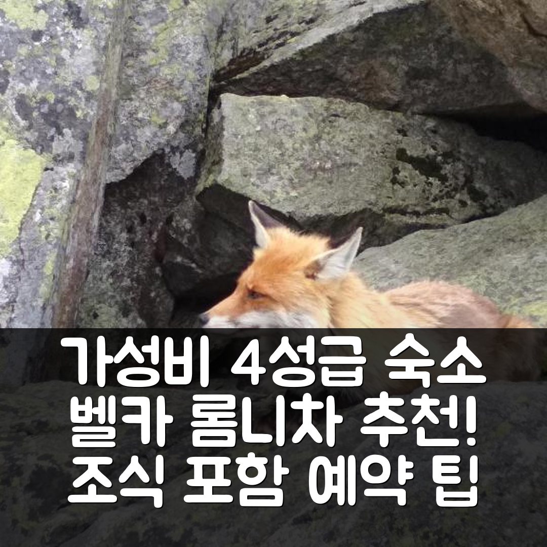 벨카 롬니차 숙소 여행 호텔 추천 아파트만 포드 타트라미 | 가성비와 조식이 뛰어난 4성급 숙소 예약 팁 7가지