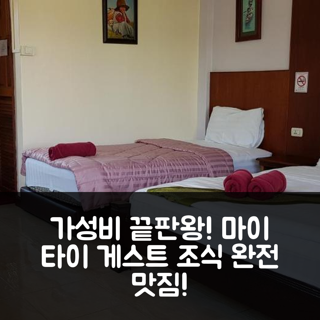 콘캔 숙소 여행 호텔 추천 마이 타이 게스트 하우스 | 가성비와 조식이 뛰어난 5가지 이유
