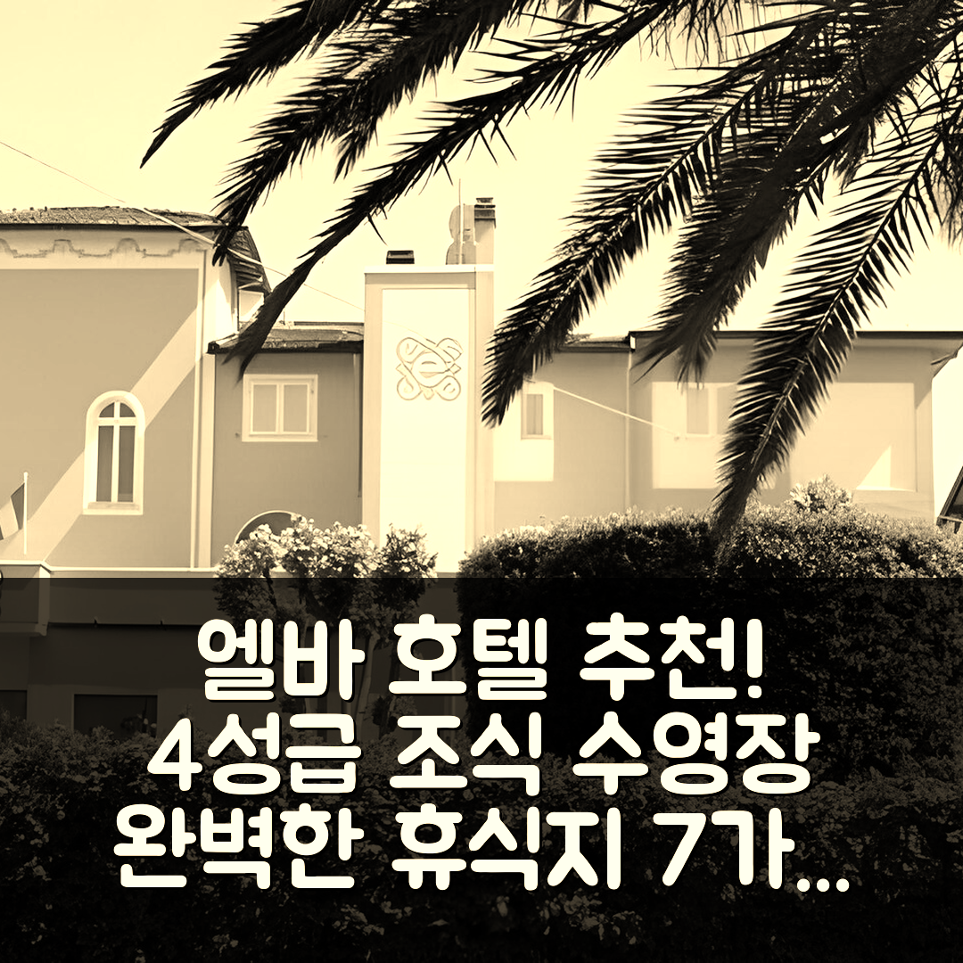 로지냐노 마리티모 숙소 여행 호텔 추천 엘바 호텔 | 4성급 조식과 수영장으로 완벽한 휴식지 7가지 이유