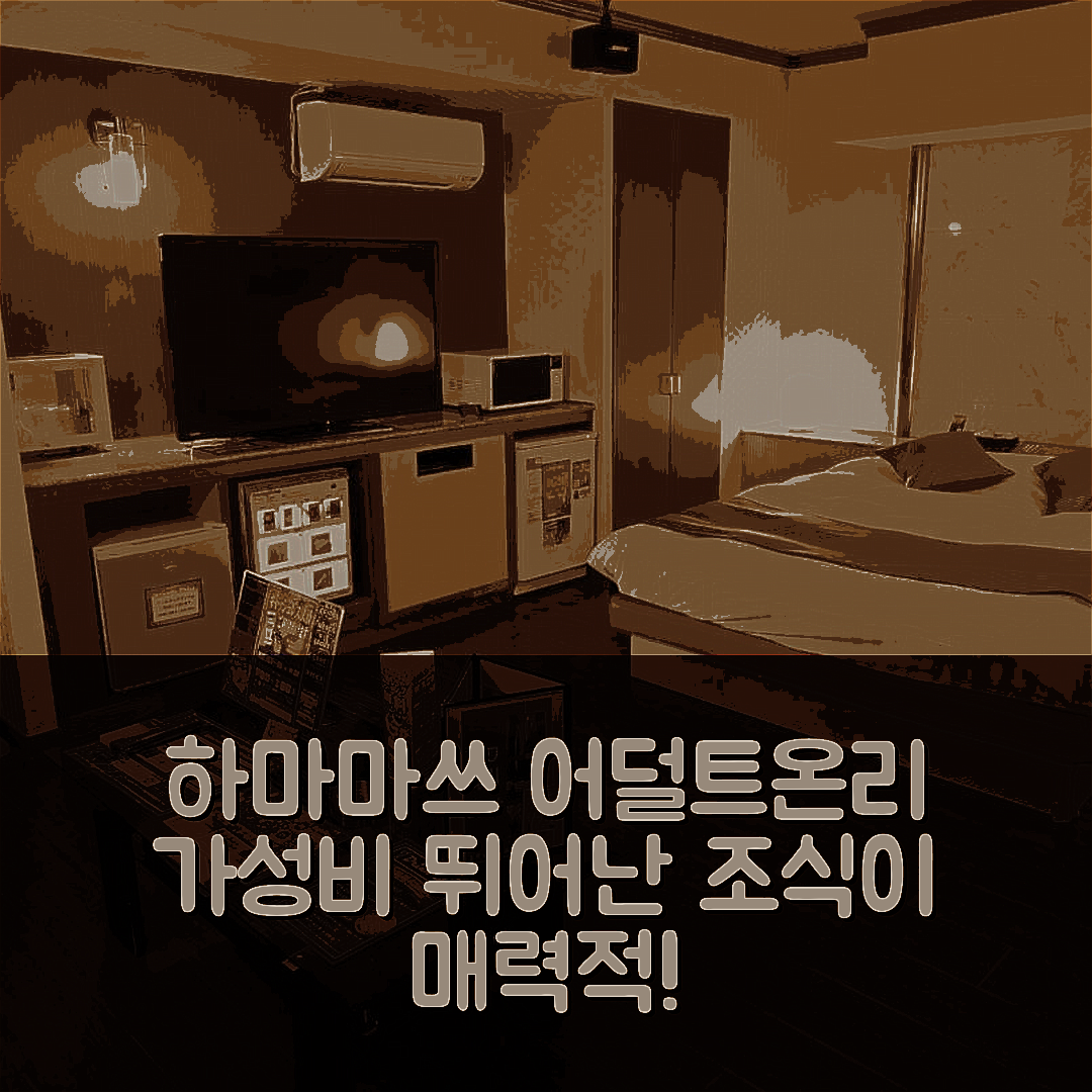 하마마쓰 숙소 여행 호텔 추천 어덜트 온리 | 가성비와 조식이 매력적인 5가지 이유