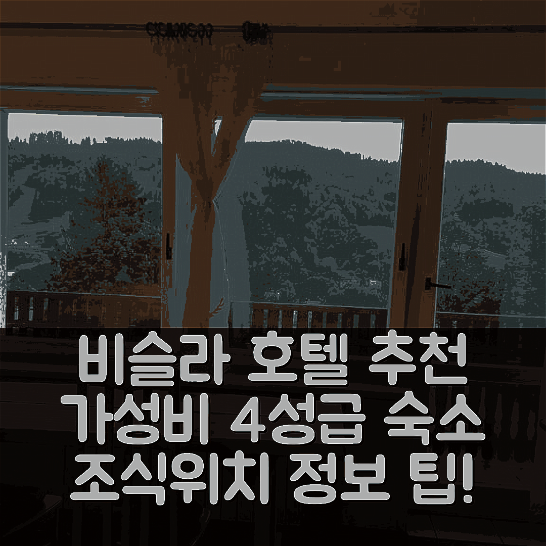 비슬라 숙소 여행 호텔 추천 펜션트 비독우카 | 가성비 좋은 4성급 조식과 위치 정보 5가지 팁